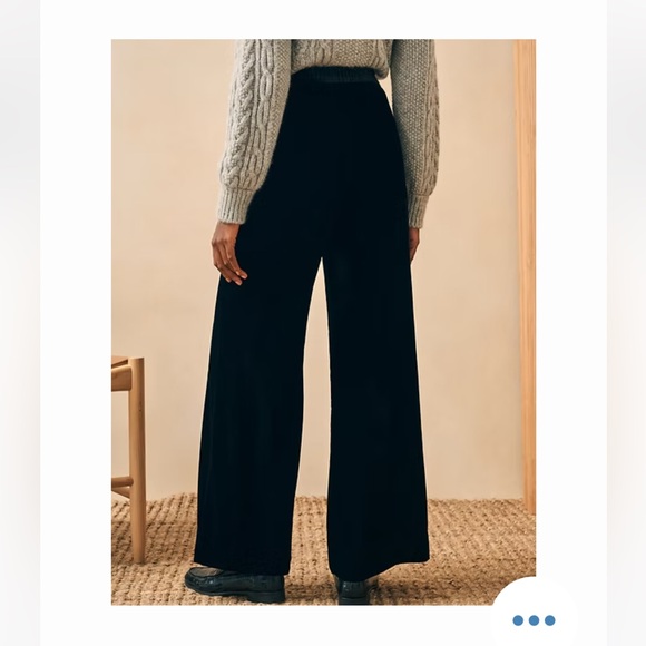 FAHERTY Silk Velvet Genevieve pant - Picture 2 of 6